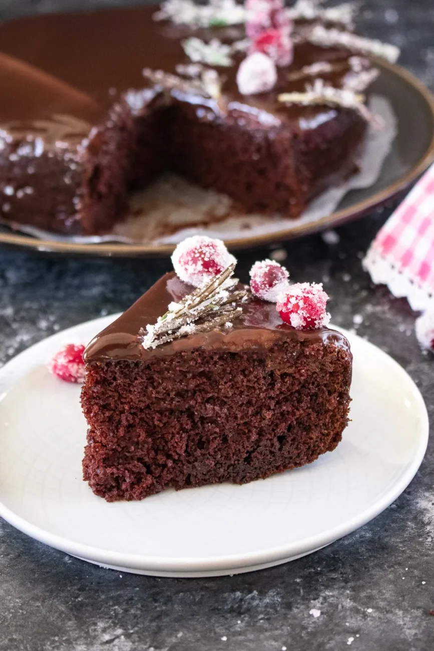 2 Minute Eggless Microwave Chocolate Cake