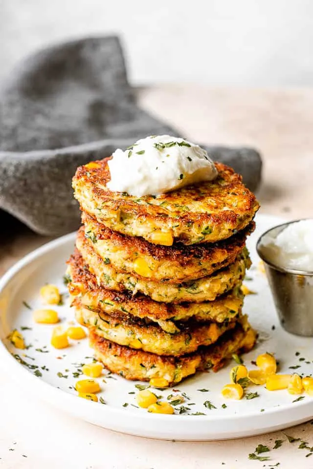 2 Minute Noodle Corn Pancakes