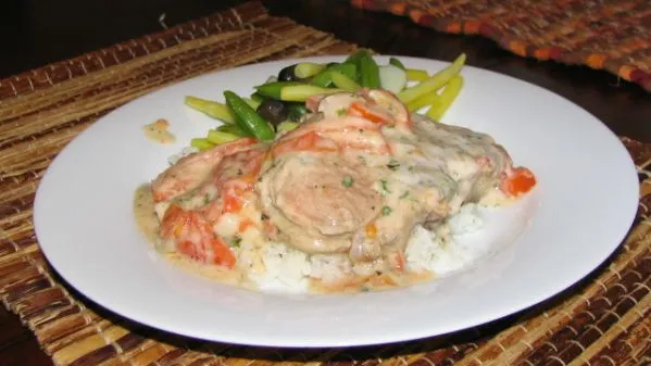 20-Minute Tomato Basil Pork Chops