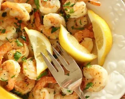 4 Minute Spicy Garlic Shrimp
