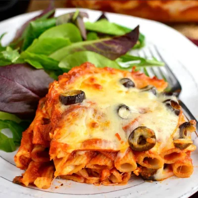 5 Ingredient Baked Spaghetti Pie