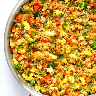 5 Vegetable Fried Rice With 5 Spice Pork