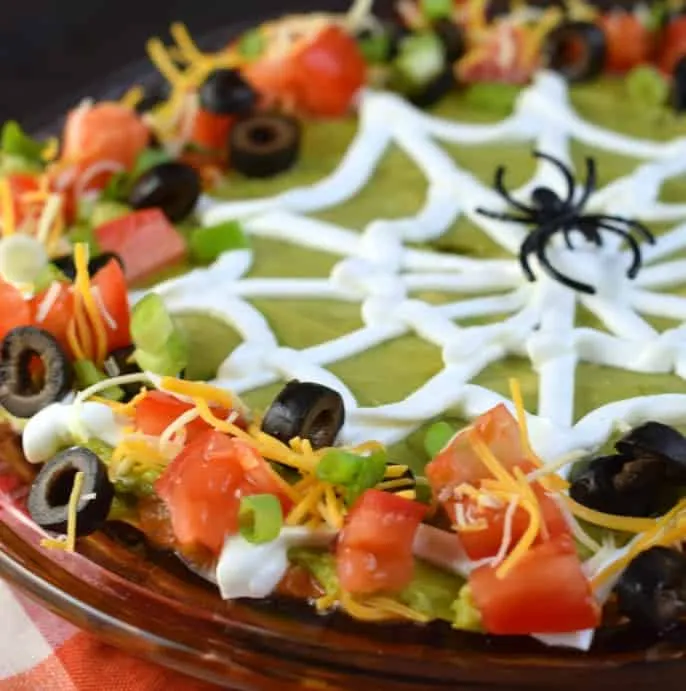 6 Layer Dip With Tortilla Chips