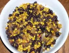A Side Of Black Beans And Corn