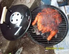 A Whole Chicken On The Grill