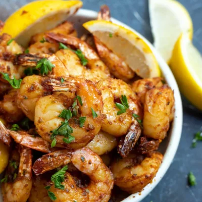 Air Fryer Cajun Shrimp Dinner