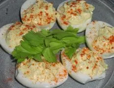 Alis Dill Pickle Deviled Eggs