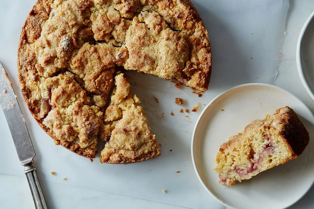 Almond-Infused Strawberry Coffee Cake Recipe