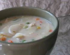 Almost Too-Easy Potato-Chicken-Cheese Soup