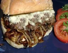 Andouille &Amp; Beef Burgers With Blue Cheese