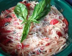 Angel Hair Pasta With Basil & Tomatoes