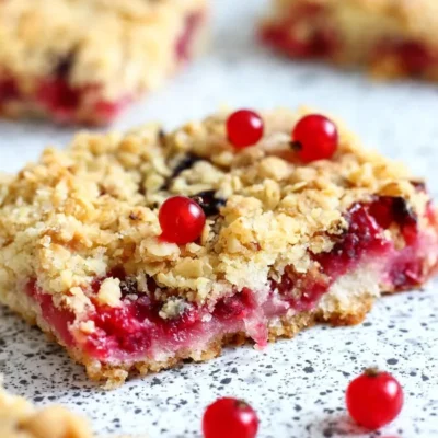 Apple And Black Currant Crumble Bars
