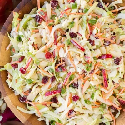 Apple And Craisin Coleslaw