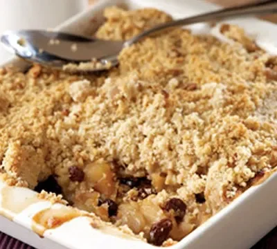 Apple And Raisin Crumble