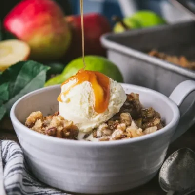 Apple Or Pear Crisp For One