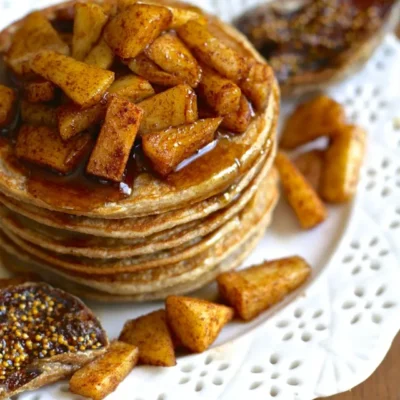 Applesauce Oat Pancakes