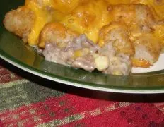 Tater tot casserole is always appreciated at my house. This version was simple