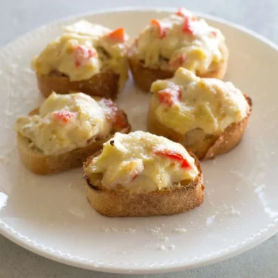 Artichoke &Amp; Spinach Bruschetta