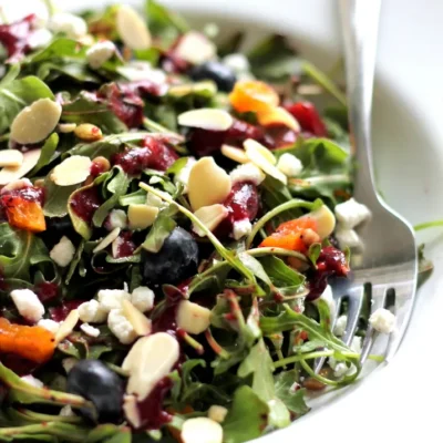 Arugula And Almond Salad With Dried