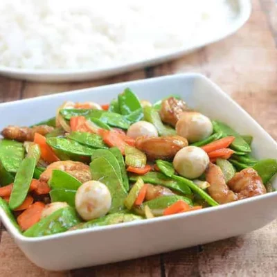Asian Shrimp Salad With Snow Peas