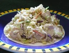 Asian Style Chicken Ramen Dinner Cole Slaw