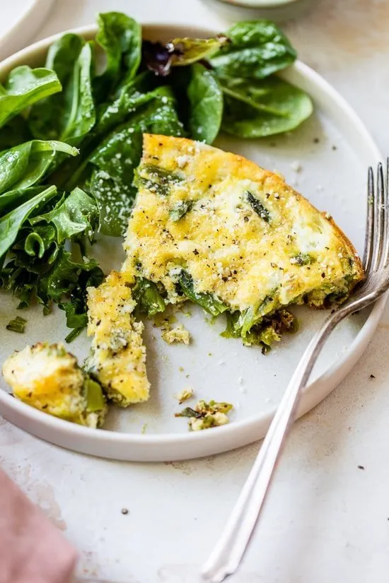 Asparagus, Mushroom And Cheese Omelet