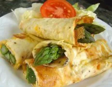 Asparagus Omelette Wraps