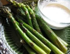 Asparagus With Lemon Caper Dipping Sauce
