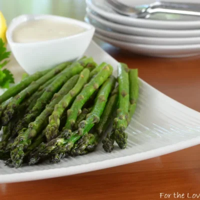 Asparagus With Wasabi Mayonnaise Dip