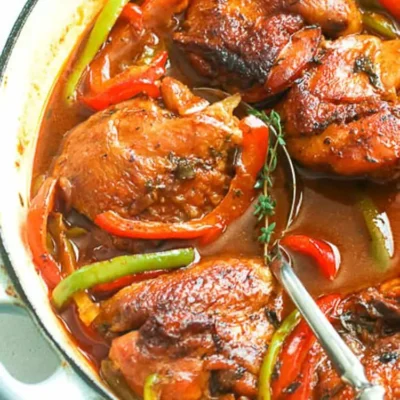 Authentic Jamaican Brown Stew Chicken