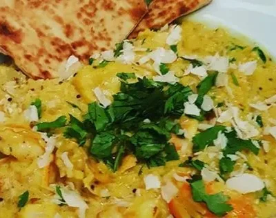 Authentic South Indian Seafood And Rice Soup Recipe
