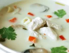 Authentic Thai Coconut Chicken Soup Recipe (Tom Kha Gai)