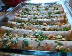 Authentic Thai-Inspired Chicken Enchiladas Recipe | HomeSweetEats.com