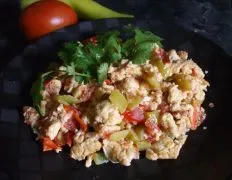 Authentic Turkish Menemen: Scrambled Eggs With A Twist