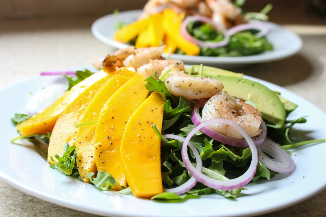 Avocado And Prawns In Wasabi