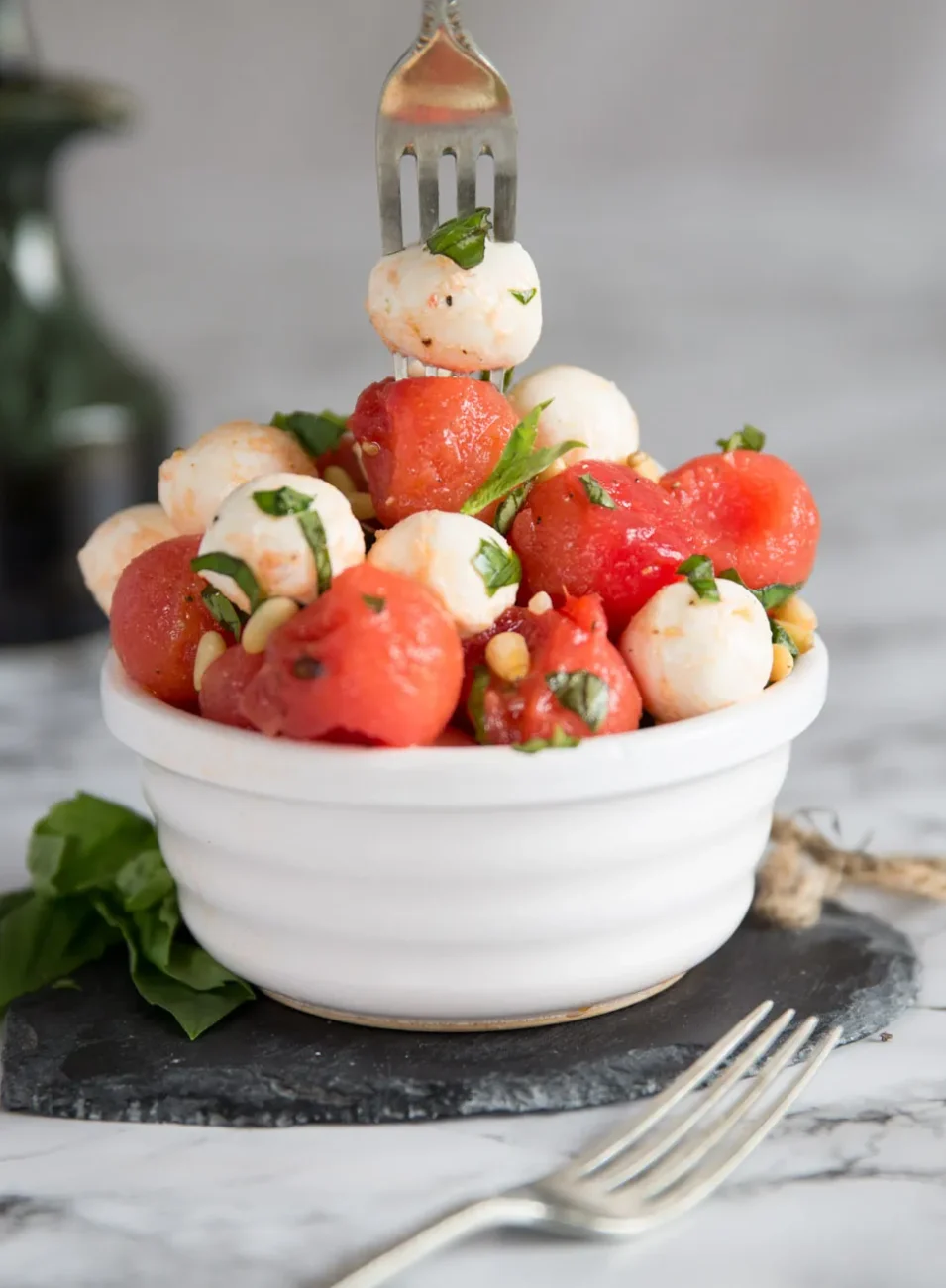 Avocado, Mozzarella And Olive Salad