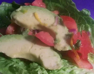 Avocado Salad With Tomato Relish