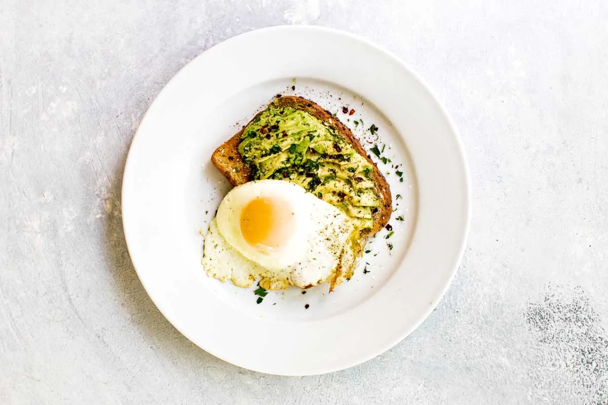 Avocado Toast With Sunny Side Egg