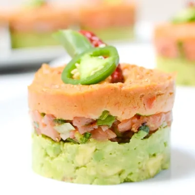 Avocado With Salmon Appetizer