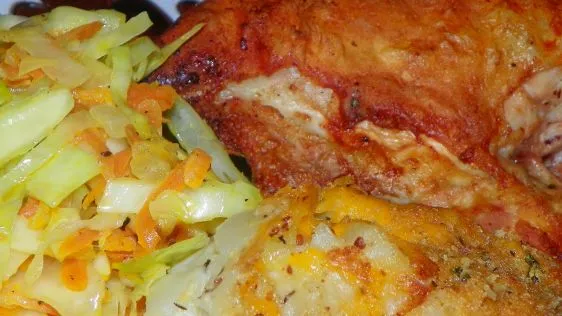 Awesome Golden Oven Fried Chicken