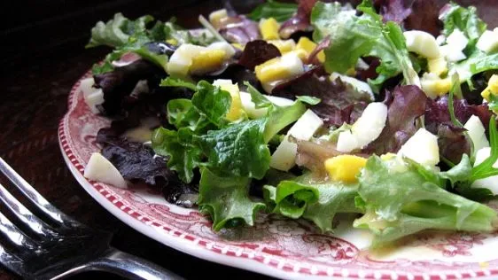 Baby Greens With Mustard Vinaigrette