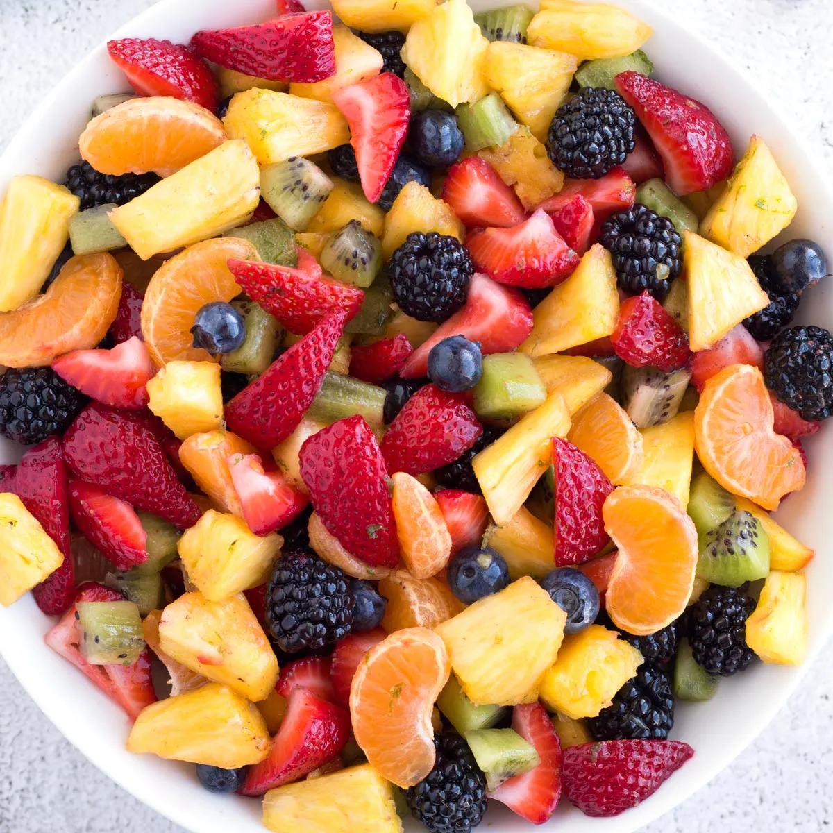 Baby Shower Rainbow Fruit Salad