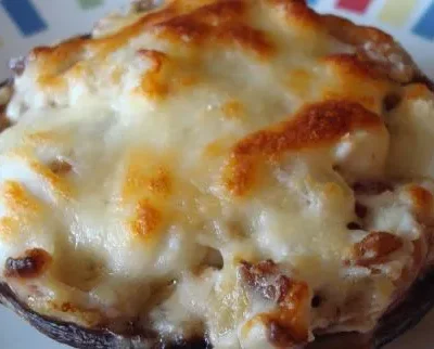 Bacon And Cheese Stuffed Portobello