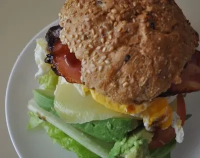 Bacon And Egg Roll Sandwiches