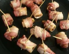 Bacon Wrapped Dates With Almonds