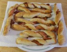 Bacon Wrapped Parmesan Breadsticks