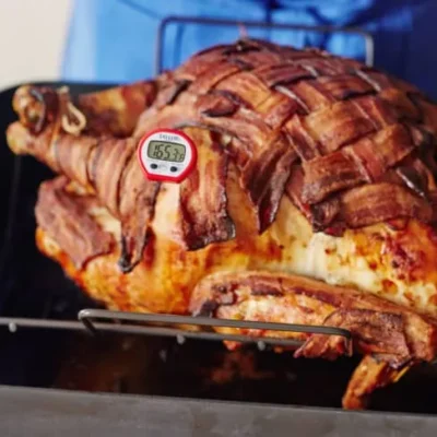 Bacon Wrapped Roasted Turkey
