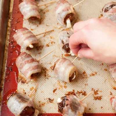Bacon Wrapped Stuffed Dates