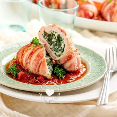 Bacon-Wrapped Tomato Stuffed Delights