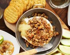 Baked Brie With Walnut Bourbon Crust